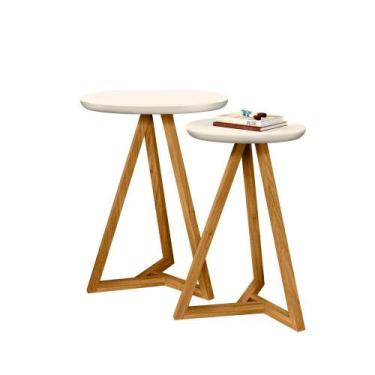 Imagem de Mezanino Lateral Classic Tebarrot  Off white/ Nature