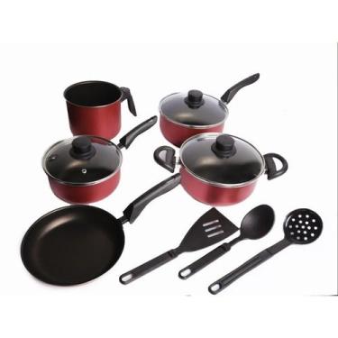 Imagem de Conjunto De Panelas 8 Pçs Teflon Tampas De Vidro - NewLar