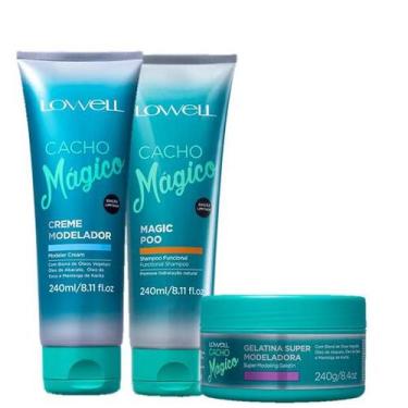 Imagem de Lowell Cacho Magico Shampoo 240ml Creme Modelador 240ml e Gelatina 240