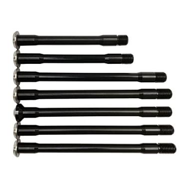 Imagem de NeoPRO Cubo traseiro dianteiro da roda de bicicleta 12 mm através do eixo com arruela inoxidável para bicicleta MTB Road Moutain (dianteiro Ø12 mm, C 125 x TP1,5 mm)