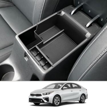 Imagem de Organizador de acessórios de console central CDEFG para 2020 Forte, caixa de descanso de braço de material ABS, luva de armazenamento secundário