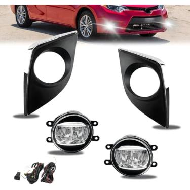 Imagem de Shocklight Faróis de neblina de LED compatíveis com Corolla/Altis CE ECO L LE 2014 2015 2016, 1 par de kit de faróis de neblina dianteiros com lente transparente