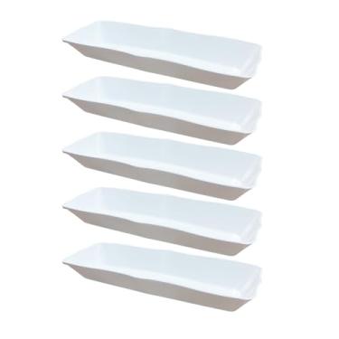 Imagem de Jogo 5 Travessas Para Servir Hot Dog Dogão Porção Food Truck