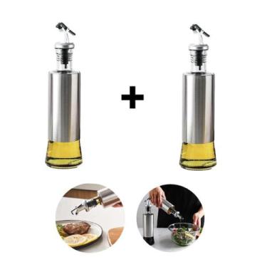 Imagem de Kit  Porta Azeite ou Vinagre com Bico Dosador 300ml envio imediato - O