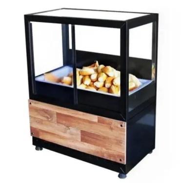 Imagem de DBNP1.0 - Balcão Neutro Para Pães 1,0m Preto - 127V - Omega