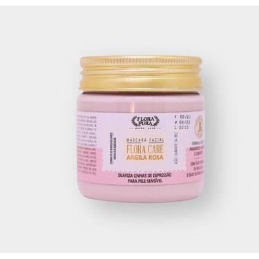 Imagem de máscara facial de argila rosa 180 g ( com óleo de rosa-mosqueta) - FLO