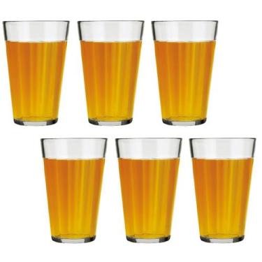 Imagem de Kit 6 Copo Americano Vidro Long Drink 450ml Cristal Nadir - NADIR FIGU