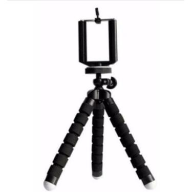 Imagem de Mini Tripe Flexível Universal Celulares E Camera Preto - BCS