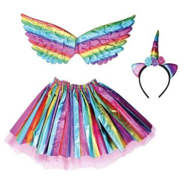 Imagem de Kit Fantasia Carnaval - Unicórnio - Multicolor - 1 unidade - Cromus  -