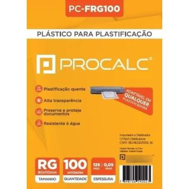 Imagem de Plástico P/ Plastificação PC-FRG100- 80x110 125m X 100 unid - Procalc