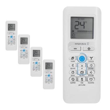 Imagem de Kit 5 Controle Compatível Ar Condicionado Springer Midea - FBG