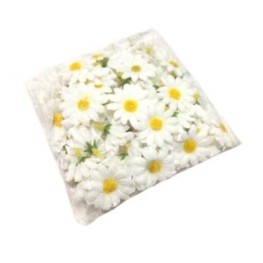 Imagem de Flor Mini Margarida Artificial Pacote Com 100 Unidades Flor Decorações