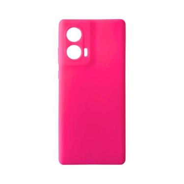 Imagem de Capa Aveludada +Pel. Hidrogel Para Motorola Edge 50 Fusion - DB, Pink