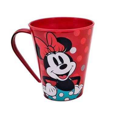 Imagem de Caneca Infantil de Plástico 360 ml Personagens Plasútil, Minnie Vermel