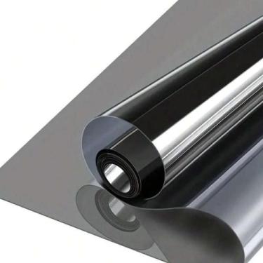 Imagem de Insulfilm Espelhado Prata Smoke 0,50x6m Redução de Calor e Privacidade