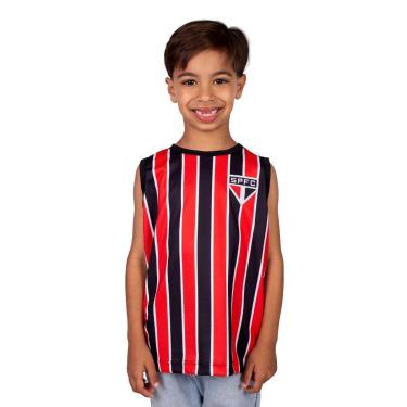 Imagem de Camisa Regata do SÃO PAULO Infantil Oficial Away Camiseta Original Licenciada SPFC Nova-Masculino