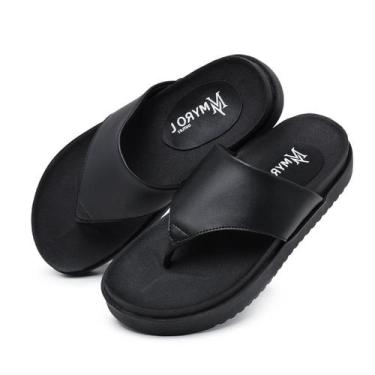 Imagem de Sandália Papete  Feminina Myrol Outlet, 35, Preto, Feminino