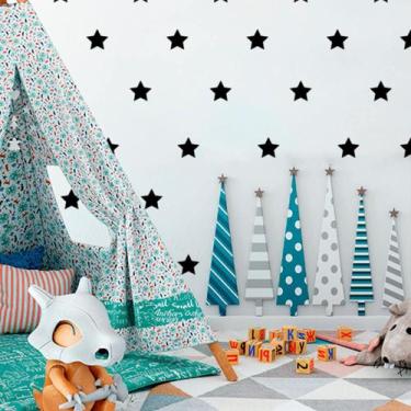 Imagem de Kit de Adesivos Estrela - Kanto Store, Preto