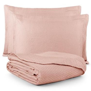 Imagem de Colcha Cobre Leito King 3 Peças Dupla Face Siena Matelado - Linda Casa