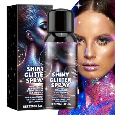 Imagem de Spray de brilho, brilho corporal | Requintado Glitter Body Spray Face Glitter | Brilho multifuncional para cabelo e corpo, casamentos, clubes, festivais, apresentações de palco e danças