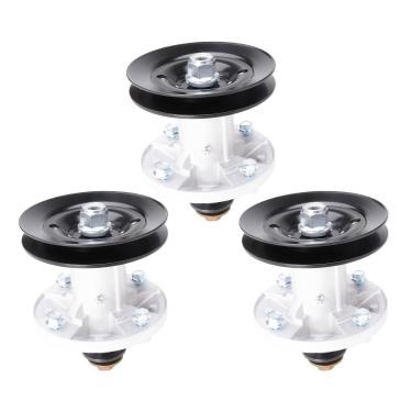 Imagem de SCBHWJ Conjunto de eixo AM136733 AM143469 com polia UC26511 M151720 substitui John Der ee X300R, X304, X310, X324, Z225, Z245 EZtrak tratores, pacote com 3