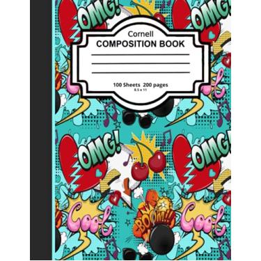 Imagem de OMG Cool: Cornell Composition Notebook: Blank Lined Paper with Summary & Main Points Column: Pop Art Design Gift for Student, Teachers & Writers