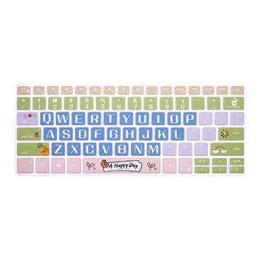 Imagem de MMDW Capa de silicone para teclado Dell 2020 2019 Inspiron 13 5390 5391 7390 7391 33.8 cm, para Dell 14 5000 5490 5493 5498 7490 35.6 cm, para Dell 13 5390 5390 5390 1 5499 0/para Dell 2020 13 14 5000