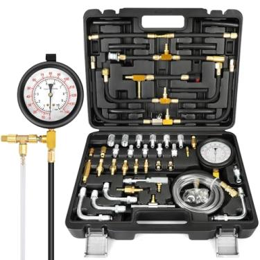 Imagem de Uprimu Kit de medidor de pressão de bomba de injeção de combustível 0-140PSI Ferramentas de carro