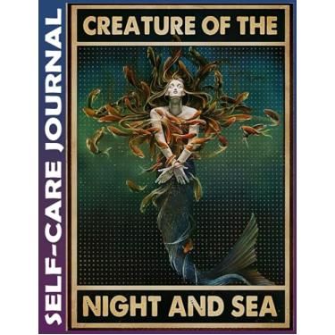 Imagem de Self-care Journal: Mermaid Night And Sea Invest 10 minutes daily to Physical, Mental and Emotional Health Planner, To Do Tracker Notebook Record Book ... Organizing, College Ruled 110 Pages Undated