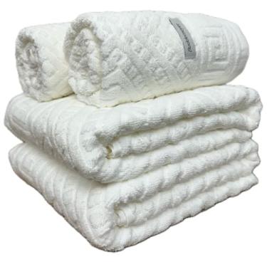 Imagem de Jogo De Banho Gigante Buddemeyer - Toalha Banhão Olimpo Jacquard - 100% Algodão - Kit 4 Peças