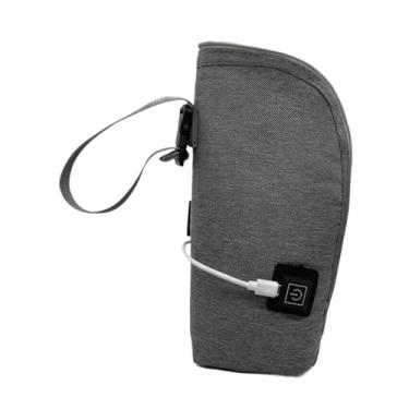 Imagem de Esquirla Bolsa aquecedora de mamadeira para amamentação, bolsa para guardar leite de bebê, bolsa para mamadeira, para ambientes internos e externos, Cinza
