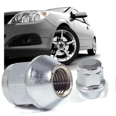 Imagem de 16 Porcas Roda Chave 19 M12x1,5 Cromada Kit2116 - Jahu