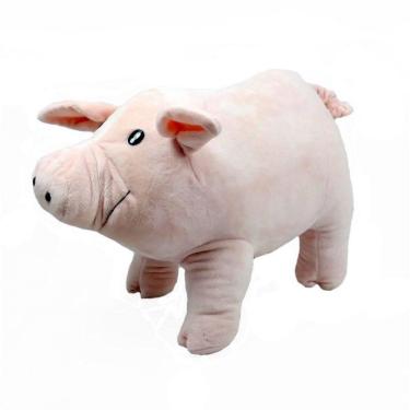 Imagem de Porquinho De Pelúcia 25 Cm Comp. Porco Lavável Anti-Alérgico