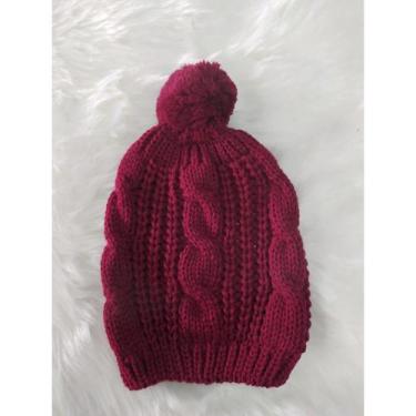 Imagem de Touca Gorro Frio Infantil Luxo Outono E Inverno De Tricô Em Lã Beanie 