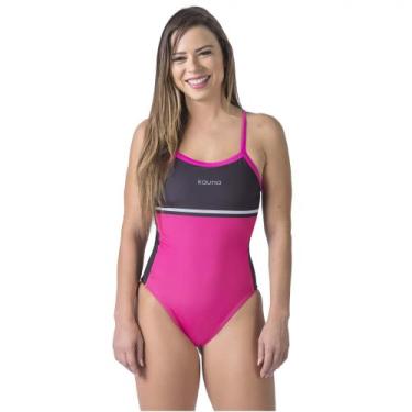 Imagem de Maiô pro line preto e rosa kauna swim, M