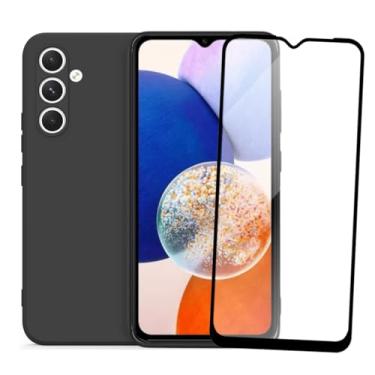 Imagem de Kit Capa Capinha Aveludada e Película de Vidro 3D Compatível Samsung Galaxy A14 5G SMART E CASE