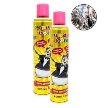Imagem de Kit 2 Spray Espuma Neve Artificial de Festa Carnaval Espuminha da Aleg