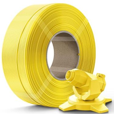 Imagem de Creality Refil de filamento PETG Filamento de impressora 3D de 1,75 mm, refilamento de 1 kg para carretel reutilizável de laboratório bambu, precisão dimensional ± 0,03 mm, amarelo
