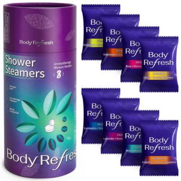 Imagem de Kit com 8 Vaporizadores de Banho BodyRefresh - Aromaterapia com Óleos 