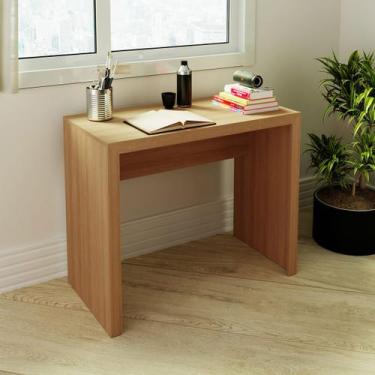 Imagem de Mesa Escrivaninha Pequena para Home Office ME4139 Amêndoa - Tecno Mobi