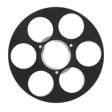 Imagem de Carrealheiro de Fita Vazia, Liga de Alumínio Baixo Ruído Aberto, Carretel para Carretel, Rolo de 6 Orifícios Registro de Gabarine (Preto)