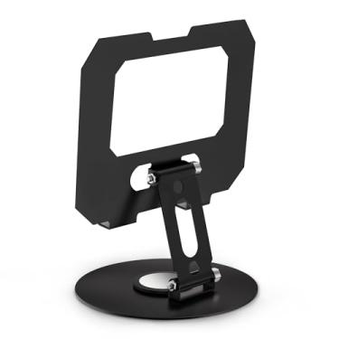 Imagem de jumper Suporte de tablet de altura ajustável com base giratória de 360°, suporte dobrável universal para iPad, Kindle e telefones, economiza espaço