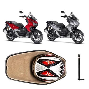 Imagem de Forração Honda ADV 160 Baú Forro Scooter Bege + 1 Antena - Jaspe Ateli