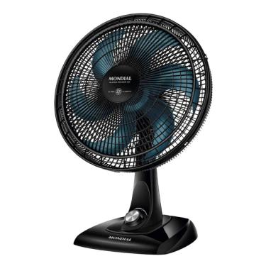 Imagem de Ventilador mondial de mesa 6 pás super power 140W preto azul 110V VSP-40-AP
