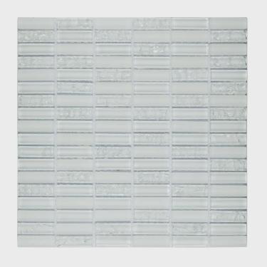 Imagem de Pastilha Mesclada de Vidro 30cm x 30cm Strip Glass Mosaic (Placas)