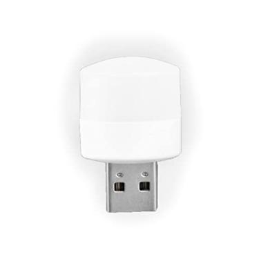 Imagem de Mini Luminária LED USB Portátil, Luz Branca Quente 3000K, 1W, Compacta para Notebook