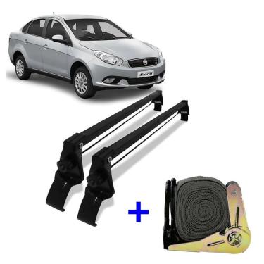 Imagem de Rack Teto Bagageiro Fiat Grand Siena 2012 à 2019 E 1 Cinta