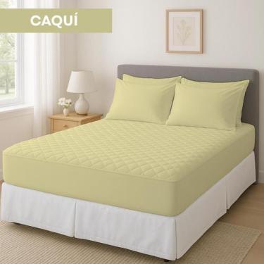 Imagem de Protetor Impermeável Para Colchão Queen Matelado Antialérgico Antixixi