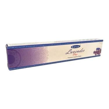 Imagem de Incenso Meditação Massala Lavander Blaze Satya Cx c 12 Var - Lua Místi