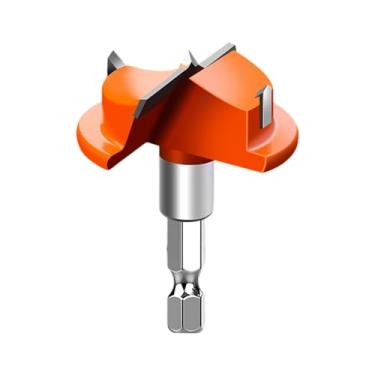 Imagem de Ｂｅｓｇａ Broca chata de dobradiça de haste hexagonal, ferramentas de corte de madeira, fácil de instalar, haste redonda, cortador de madeira para compensado, Laranja, 59.5 Cm